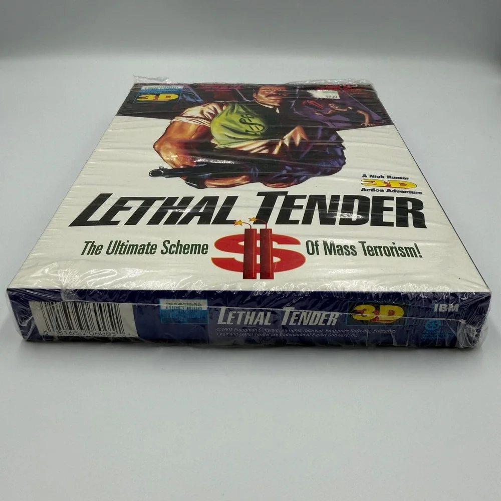 Lethal Tender 3D PC Game MS-DOS 1993 Froggman Software Big Box New Sealed